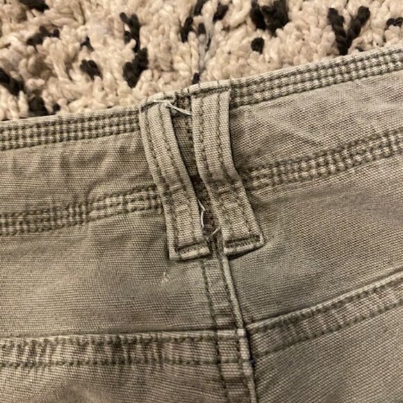 American Eagle Outfitters Khaki green boot Cut Cargo jeans size 00 - Picture 14 of 14
